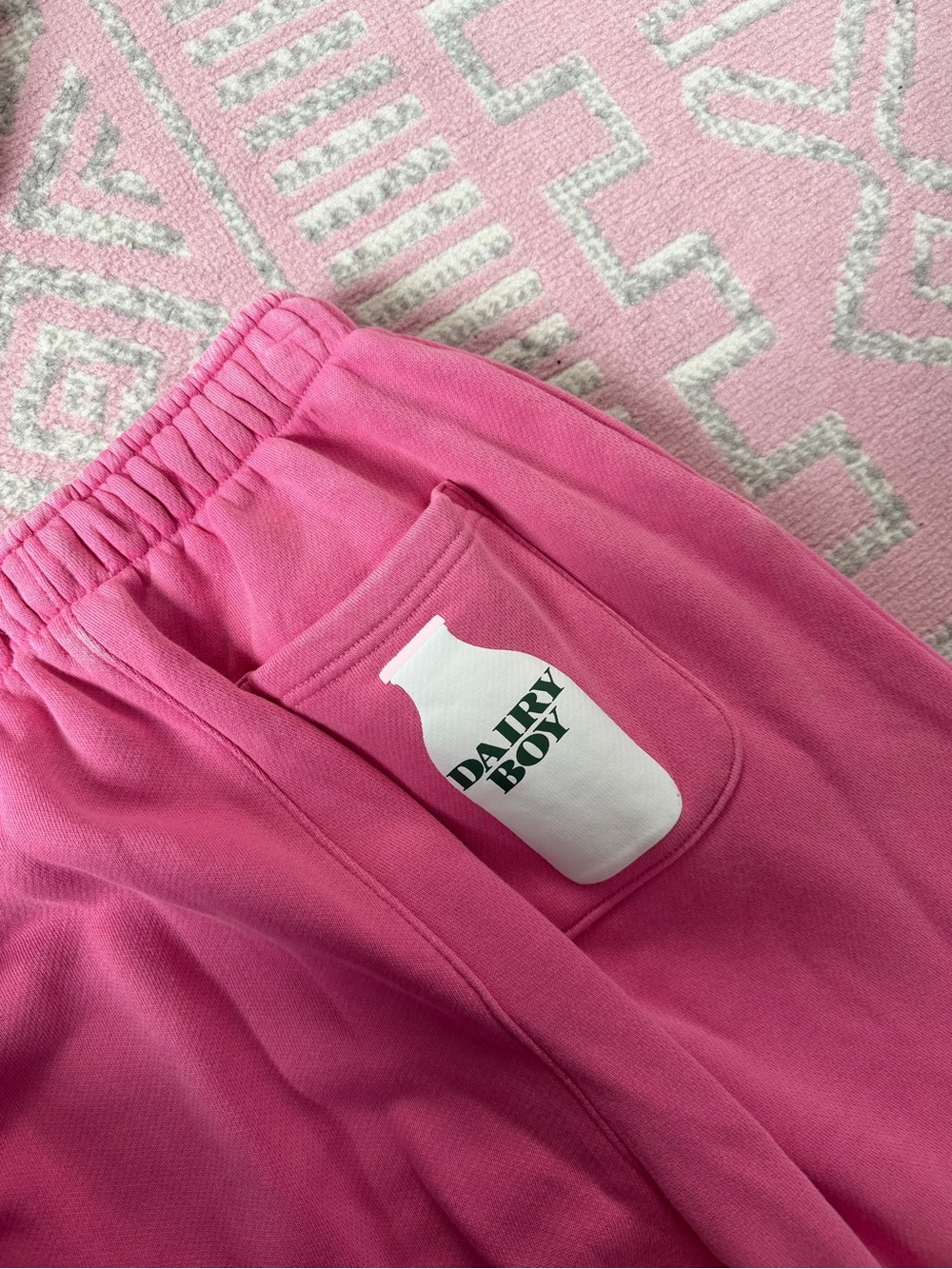 Dairy Boy Strawberry Pink Sweatpants